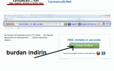 Tavsancali.net Toolbar indir .. Websitemiz Ekraninizda olsun ...